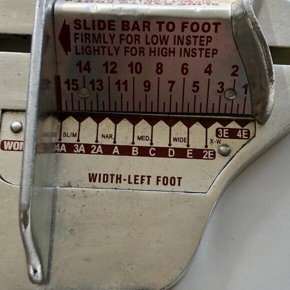 APEX Foot Measuring System 1131W Ladies/Women's Shoe Size Foot Measuring Tool - Picture 9 of 11